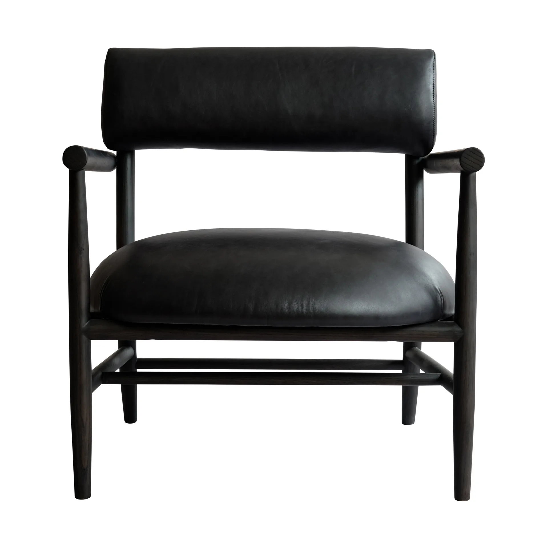 Sillón lounge Nama, Cuero anilina negro 101 Copenhagen