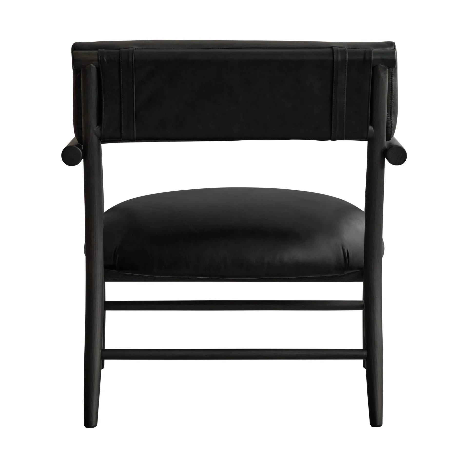 Sillón lounge Nama, Cuero anilina negro 101 Copenhagen