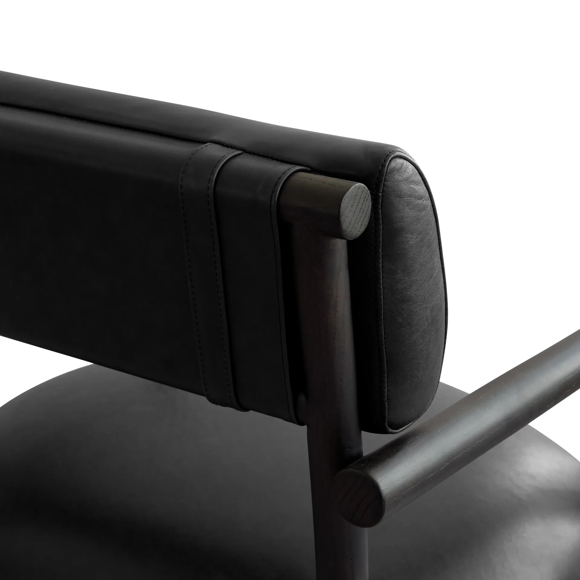 Sillón lounge Nama, Cuero anilina negro 101 Copenhagen