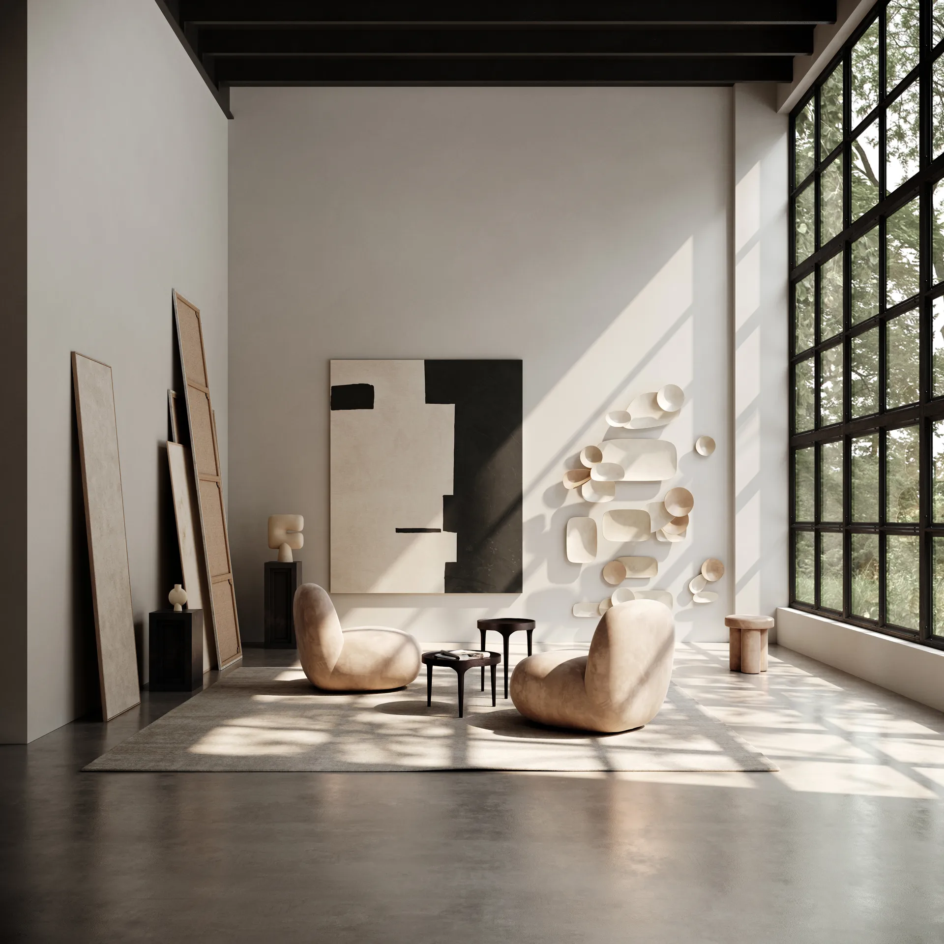 Sillón Toe Chair Flat 92x75 cm, Nubuck 101 Copenhagen