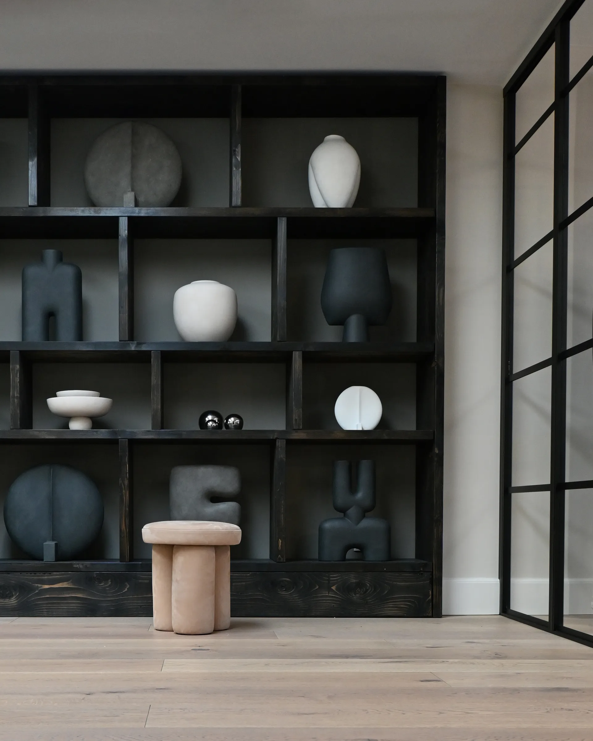 Taburete Big Foot Ø38x43 cm, Nubuck 101 Copenhagen