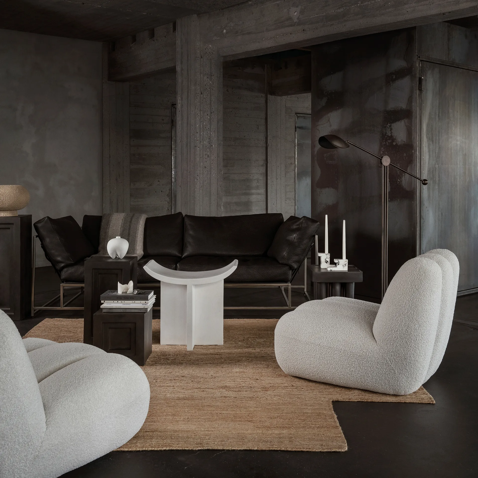 Taburete Brutus 50x60 cm, Bone White 101 Copenhagen