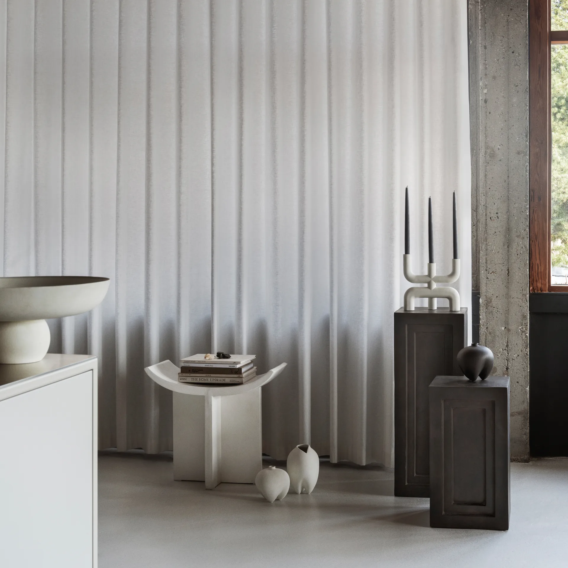 Taburete Brutus 50x60 cm, Bone White 101 Copenhagen