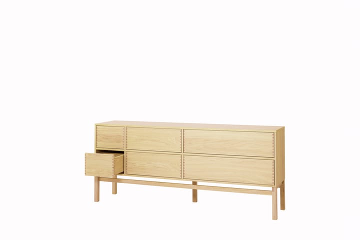 Aparador Hylte 6 cajones 172x73 cm, Roble 1898