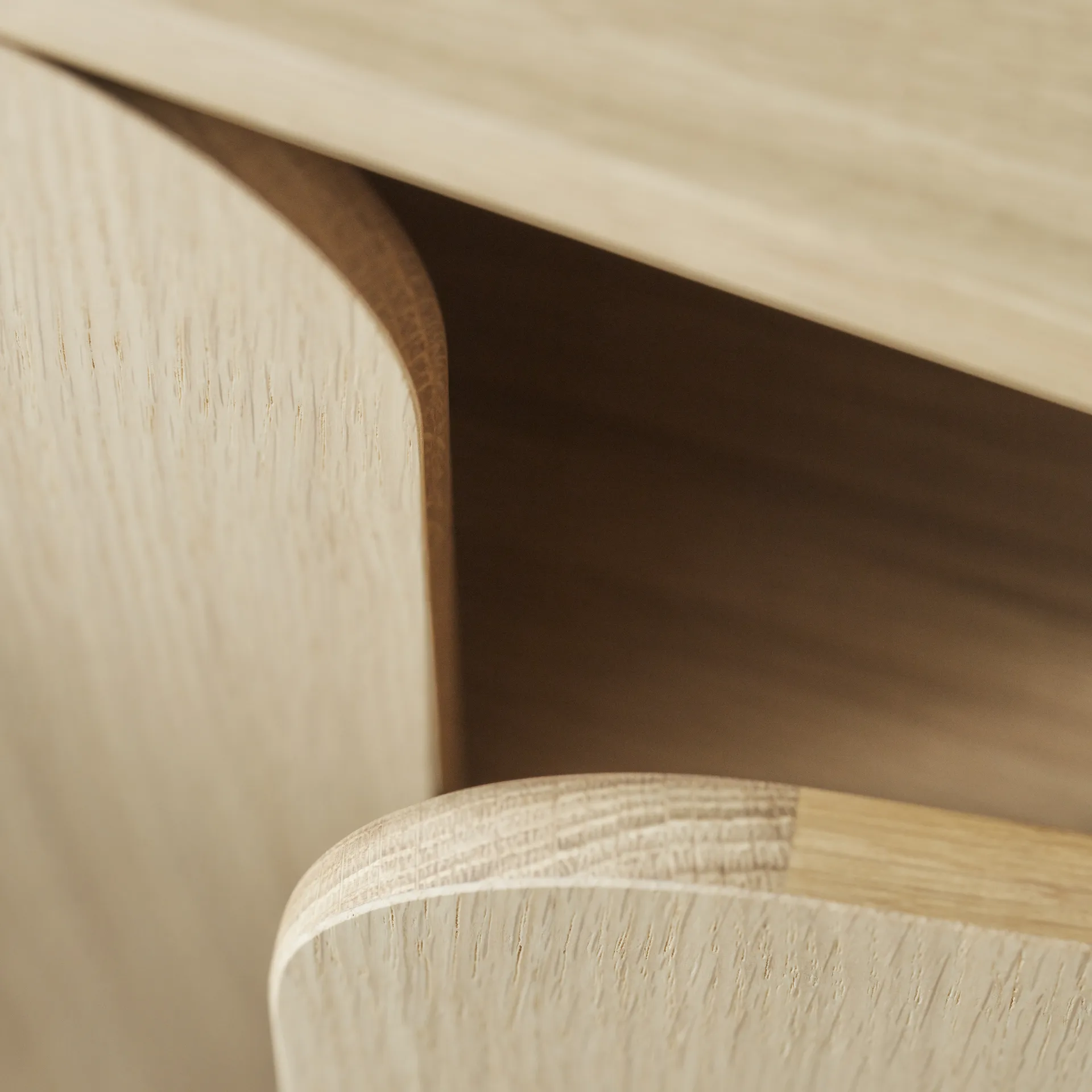 Aparador Vidja, Roble pigmentado blanco 1898