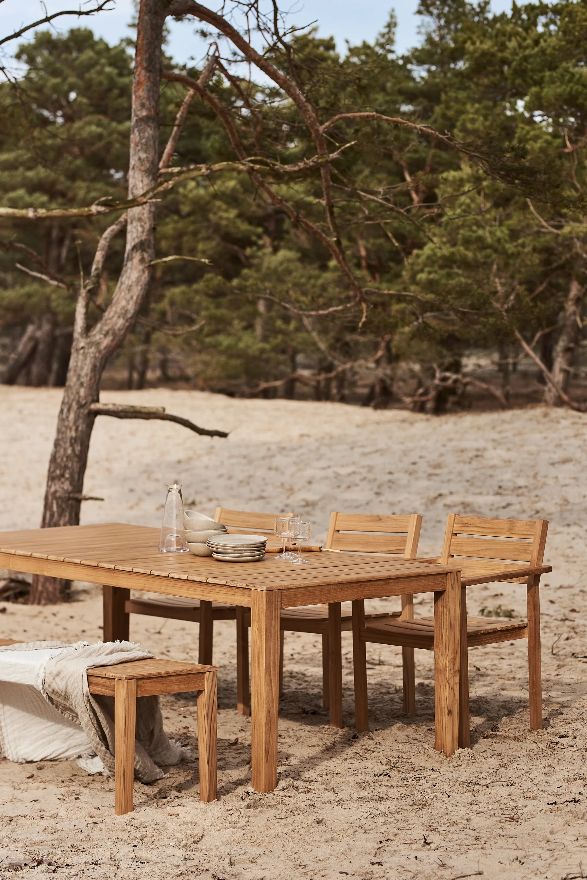 Banco Sköndal 199x40x45 cm, Teak 1898