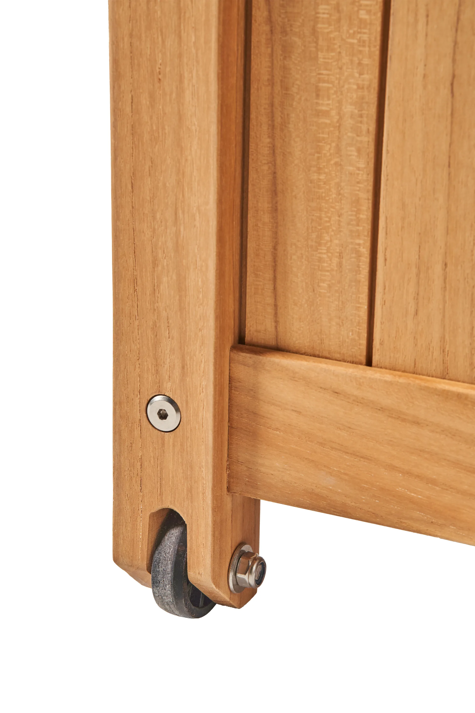 Baúl con ruedas Bjärknäs S 130x50x60 cm, Teak 1898