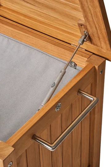 Baúl con ruedas Bjärknäs S 130x50x60 cm - Teak - 1898