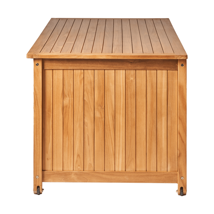 Baúl con ruedas L Bjärknäs 180x85x75 cm, Teak 1898