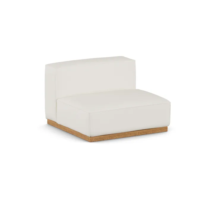 Butaca de 1,5 plazas Bergsdal - Jump offwhite 1954-Fresno teñido en roble, 1,5 plazas - 1898