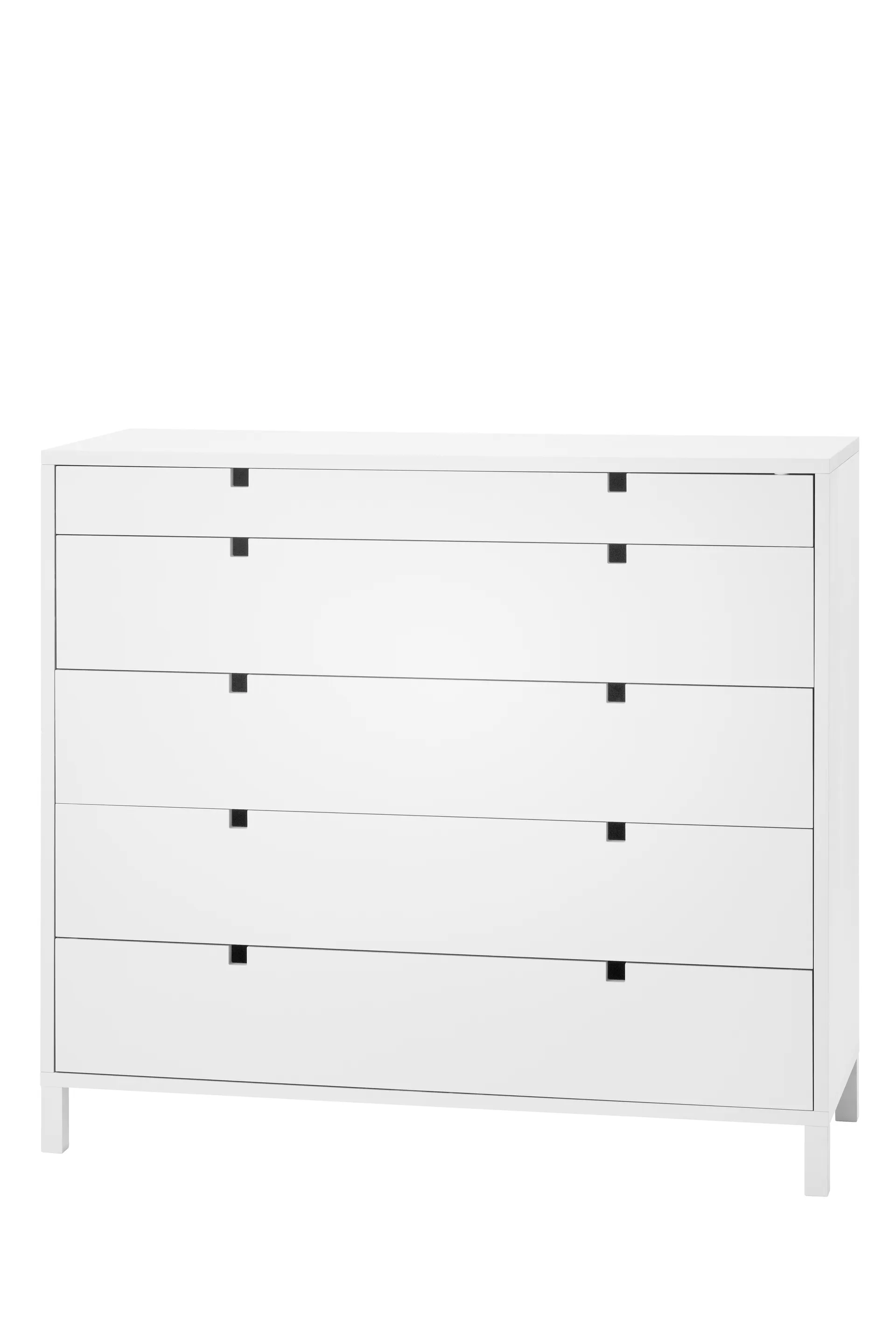 Cómoda Square 5 cajones, Blanco 1898