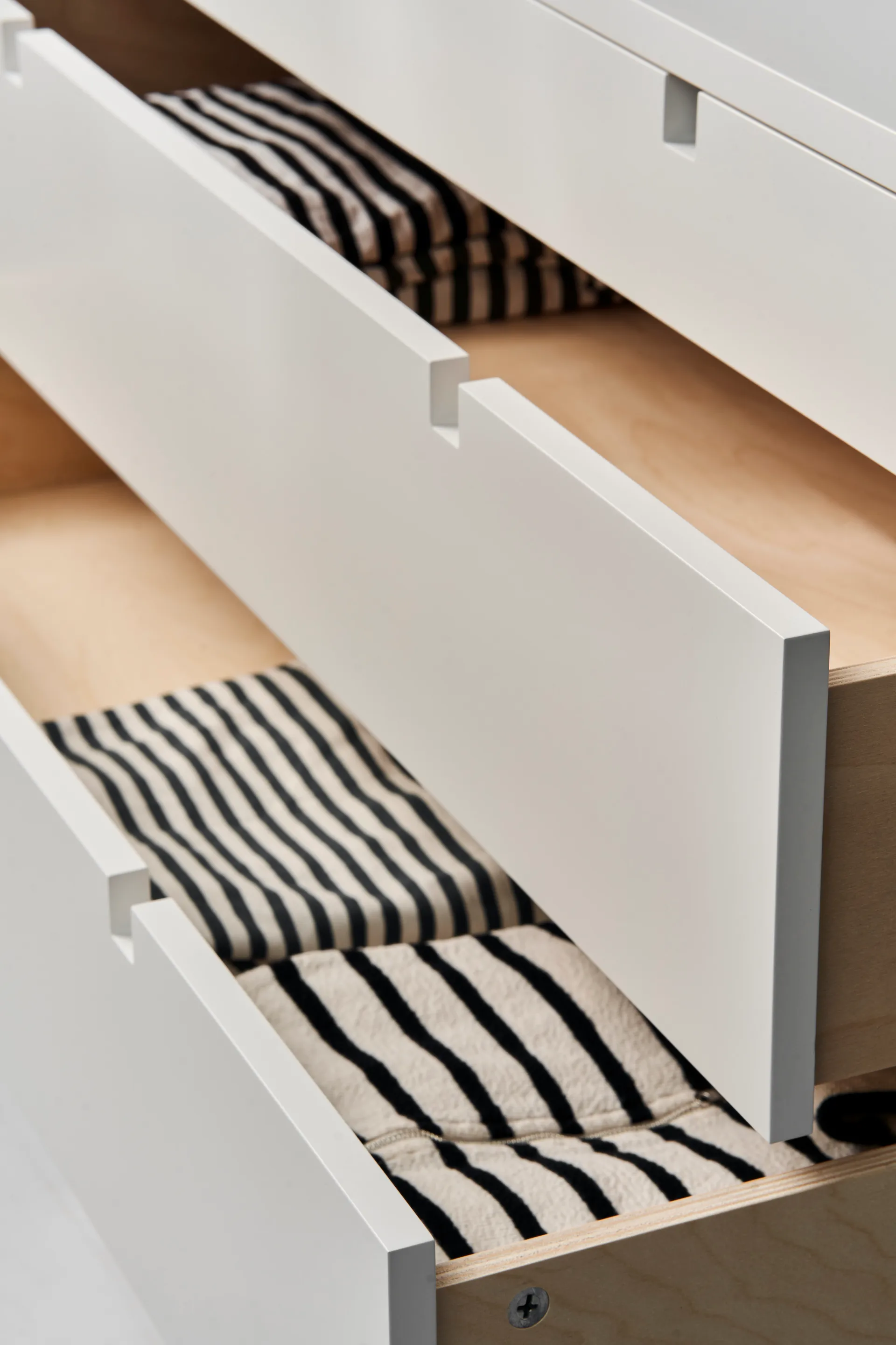 Cómoda Square 5 cajones, Blanco 1898