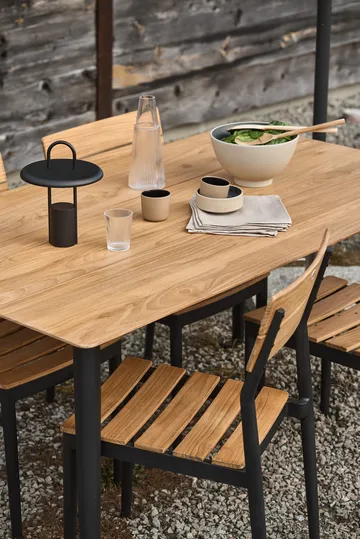 Conjunto de comedor Björnö con 4 sillas de teca - 1898