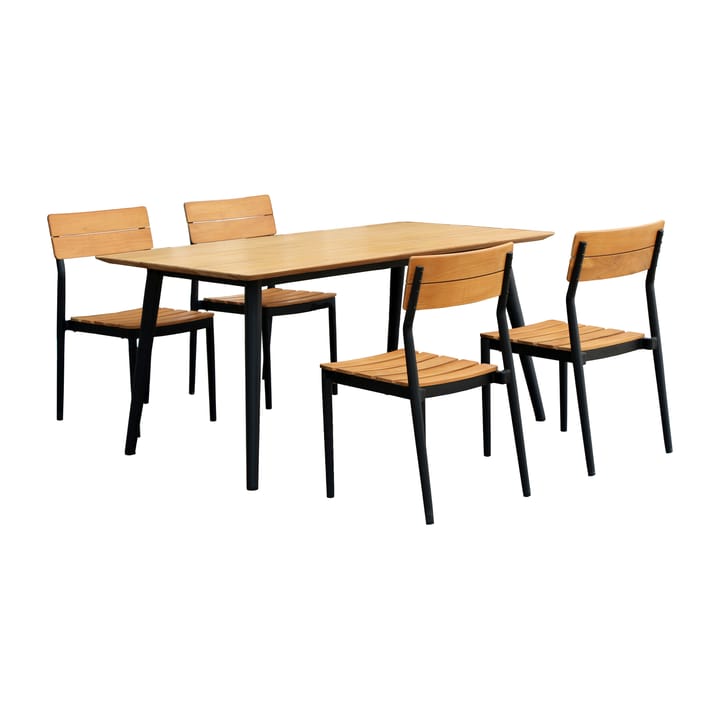 Conjunto de comedor Björnö con 4 sillas de teca - undefined - 1898