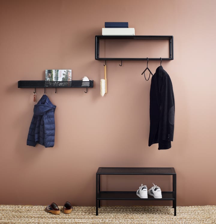 Estante perchero pared 60 cm - Gris Oscuro - THE SECRET HOME