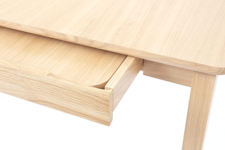 Mesa Alfred 90x220 cm, Roble pigmentado blanco 1898