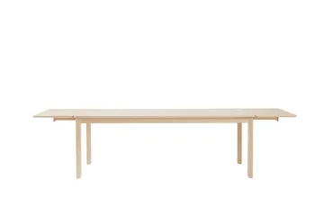 Mesa Alfred - Roble pigmentado blanco, 90x220 cm - 1898