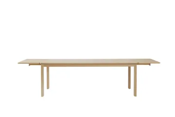 Mesa Alfred - Roble pigmentado blanco, 90x220 cm - 1898