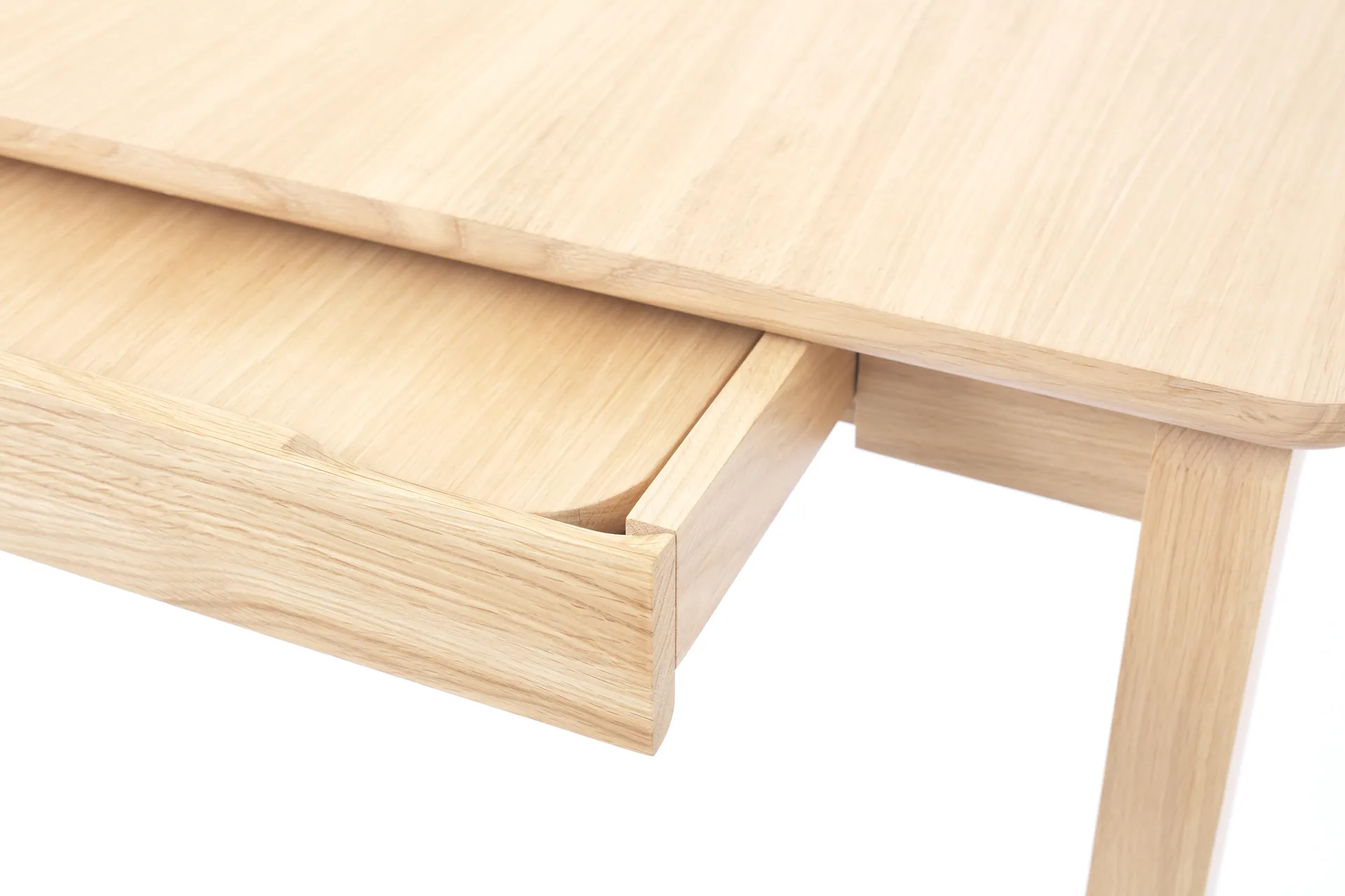Mesa Alfred, Roble pigmentado blanco, 90x220 cm 1898