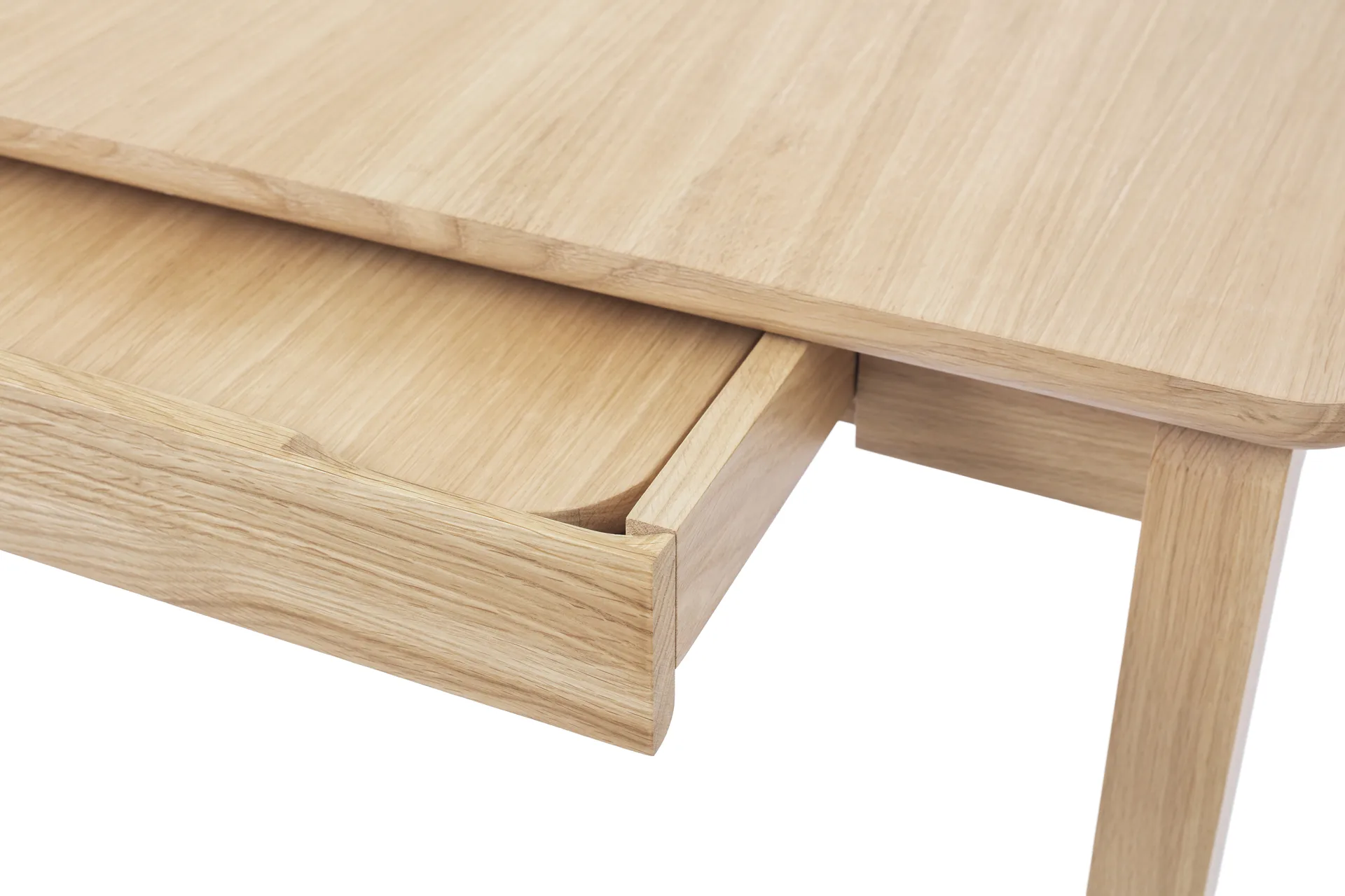 Mesa Alfred, Roble pigmentado blanco, 90x220 cm 1898