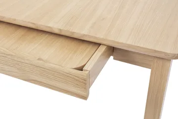 Mesa Alfred - Roble pigmentado blanco, 90x220 cm - 1898
