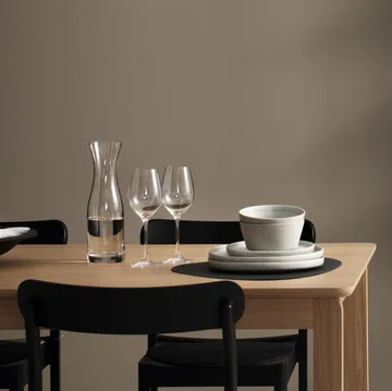 Mesa Alfred - Roble pigmentado blanco, 90x220 cm - 1898