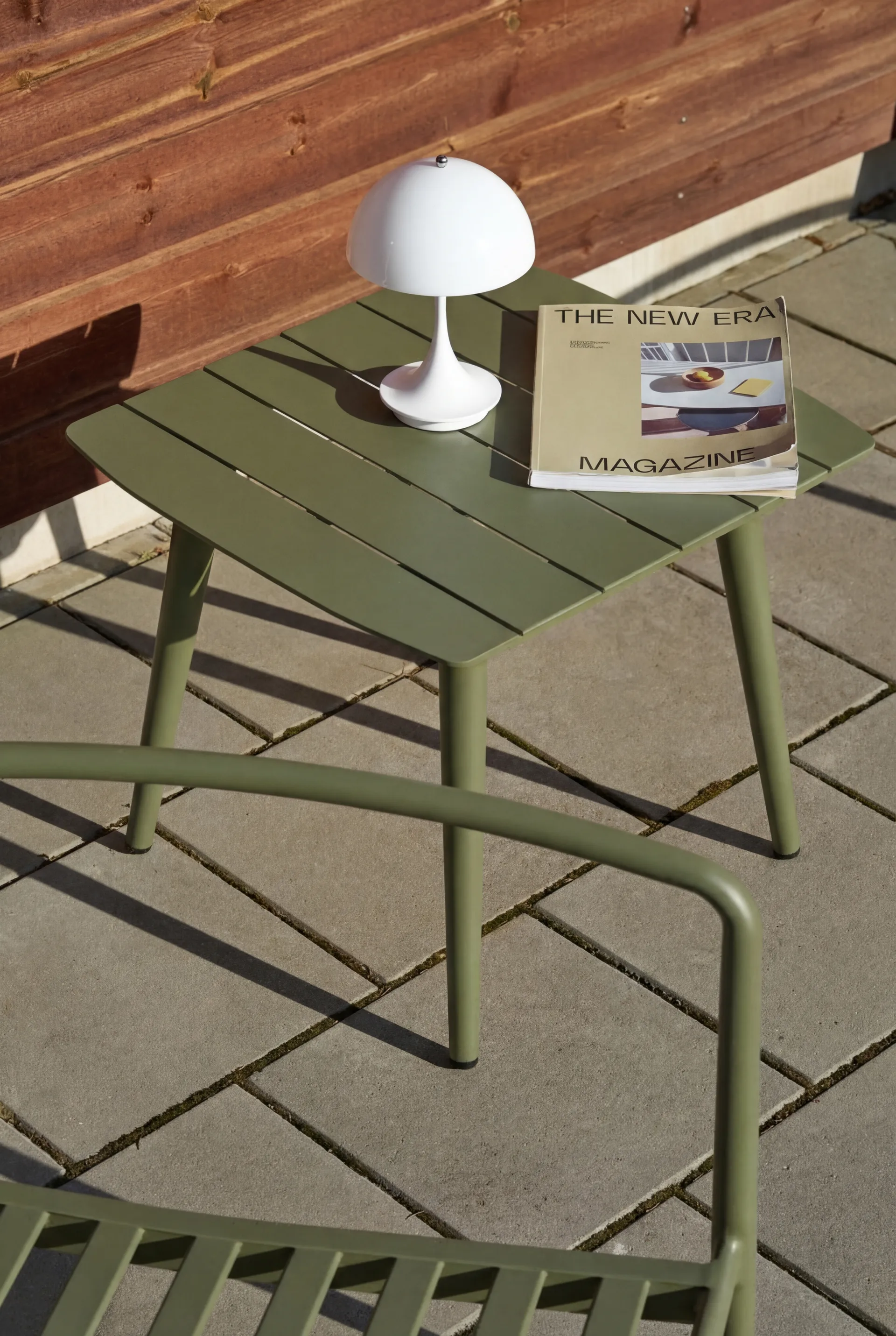 Mesa auxiliar Marsala, Verde musgo, 55x50 cm 1898