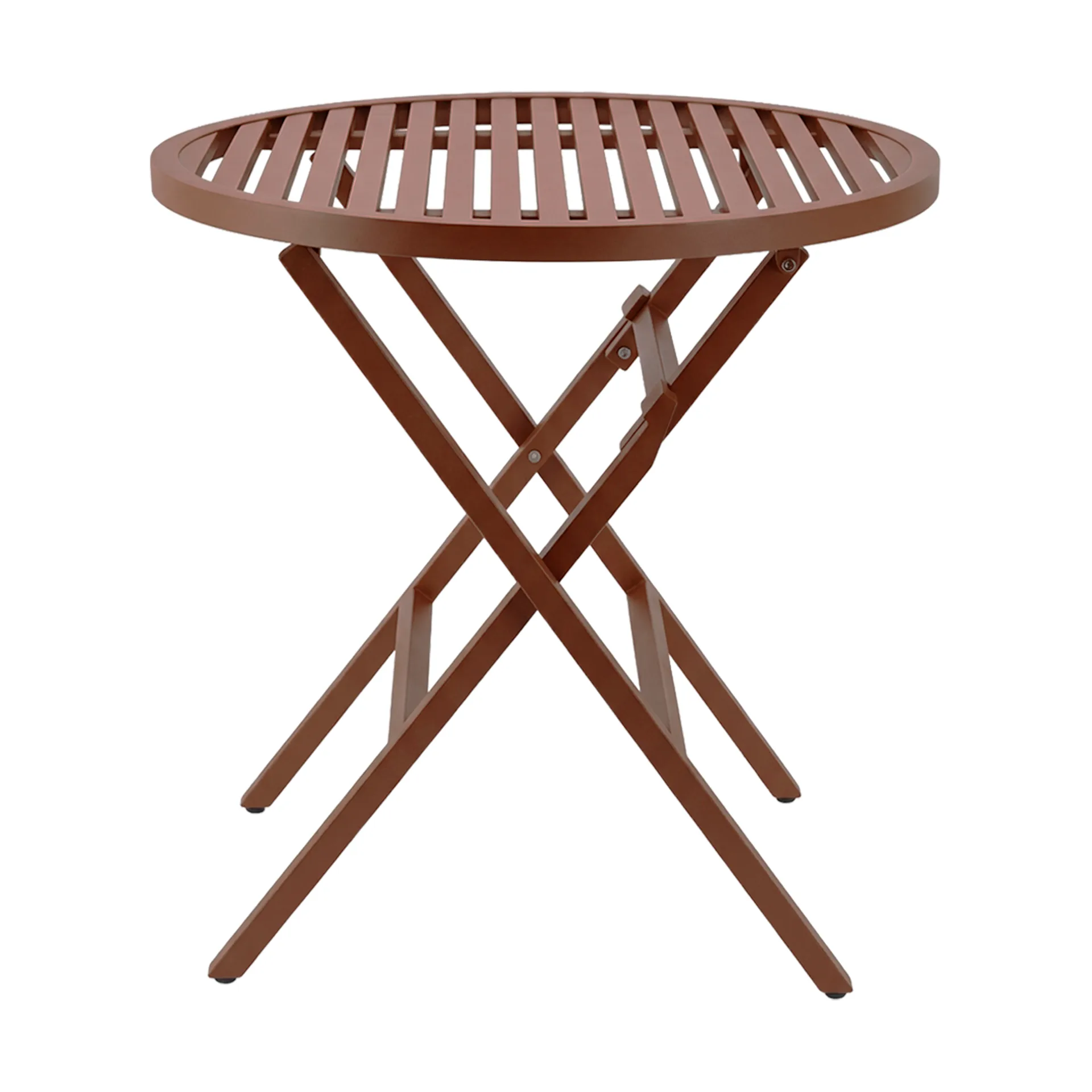 Mesa de café Verona, Rojo quemado, Ø72 cm 1898
