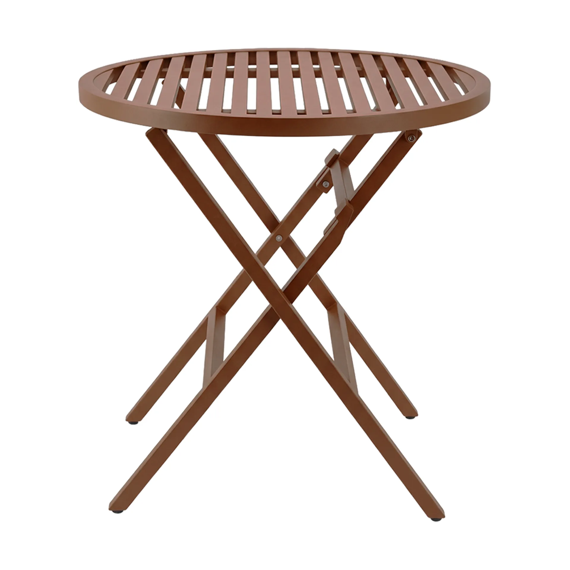 Mesa de café Verona, Rojo quemado, Ø72 cm 1898