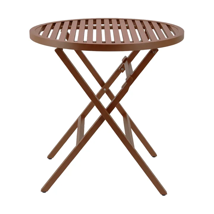 Mesa de café Verona - Rojo quemado, Ø72 cm - 1898