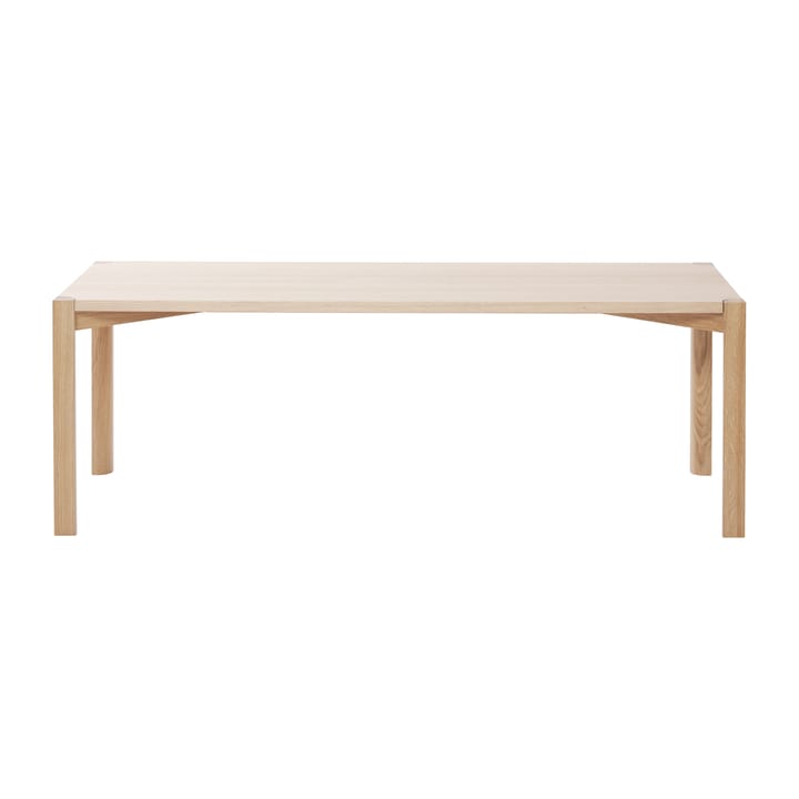 Mesa de centro Anton 50x125 cm - Roble pigmentado blanco - 1898