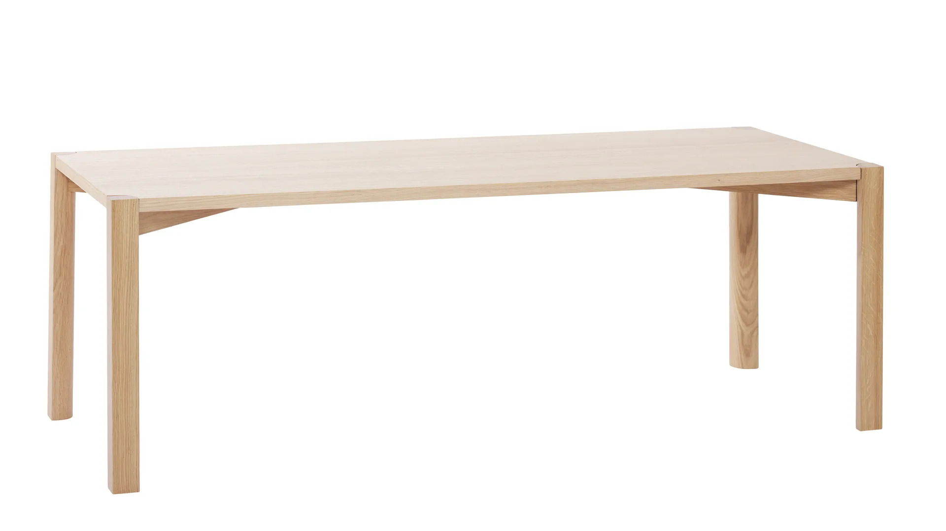 Mesa de centro Anton 50x125 cm, Roble pigmentado blanco 1898