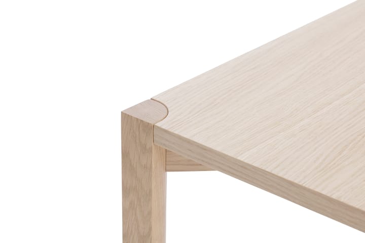 Mesa de centro Anton 50x125 cm, Roble pigmentado blanco 1898