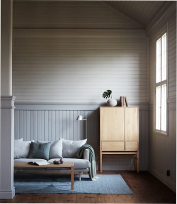 Mesa de centro Anton 50x125 cm - Roble pigmentado blanco - 1898