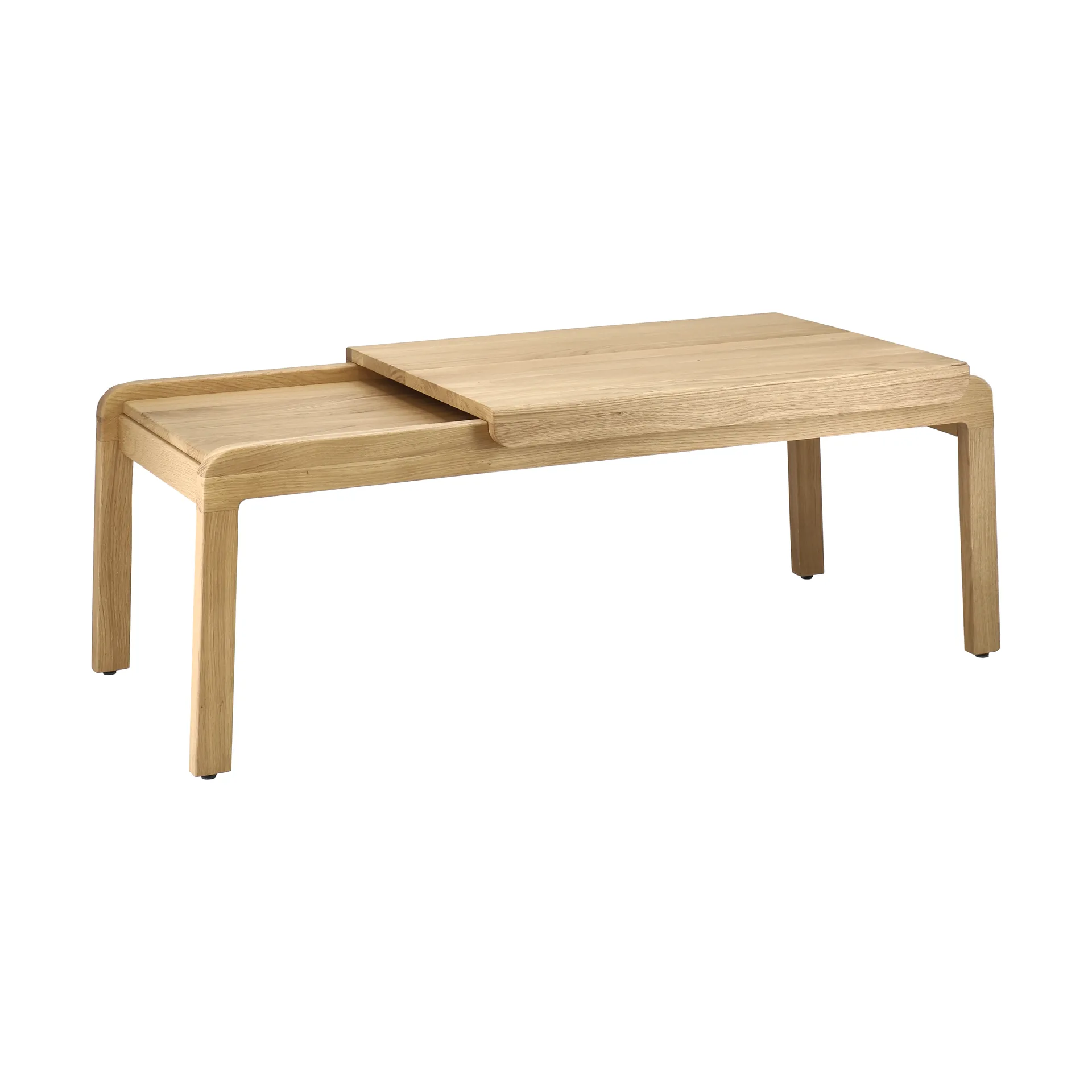 Mesa de centro Knutskog 115x52x41 cm, Naturlackad ek 1898