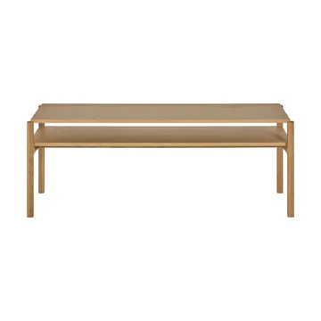 Mesa de centro Lid  - Roble pigmentado blanco, 125x50 cm - 1898