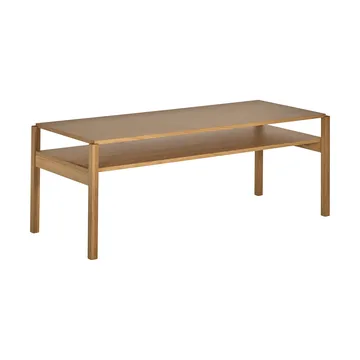 Mesa de centro Lid  - Roble pigmentado blanco, 125x50 cm - 1898