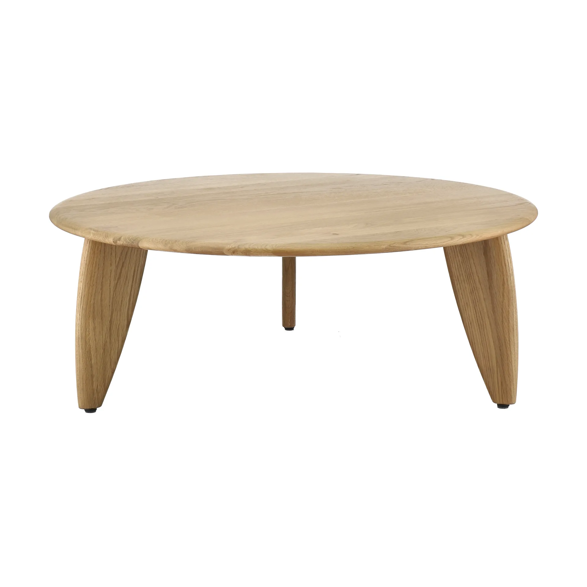 Mesa de centro Lyckeby Ø80x29 cm, Naturlackad ek 1898