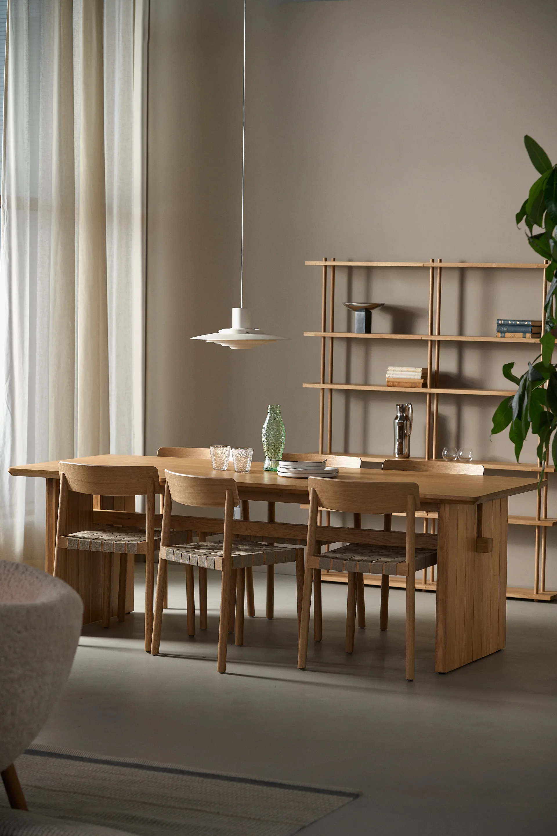 Mesa de comedor Berghem 90x220 cm, Laqurered oak 1898