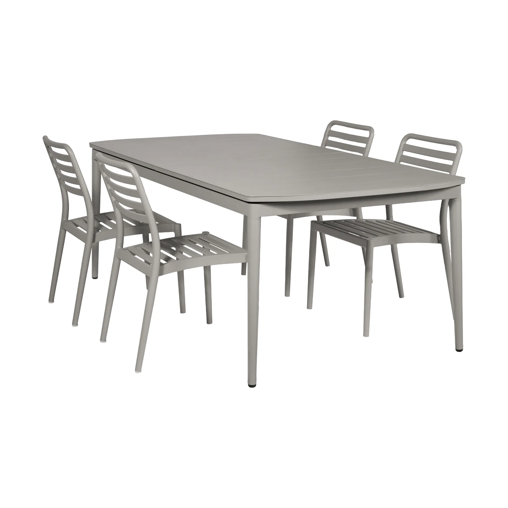 Mesa extensible Marsala 208-288 cm + 4 sillas Messina, Taupe,  1898