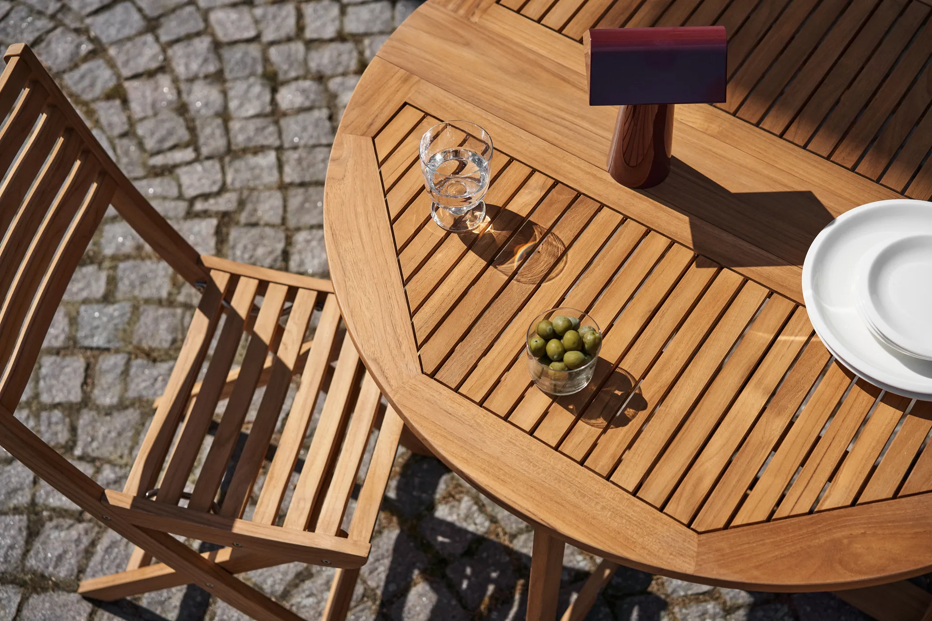 Mesa plegable Aneboda, Teca 1898