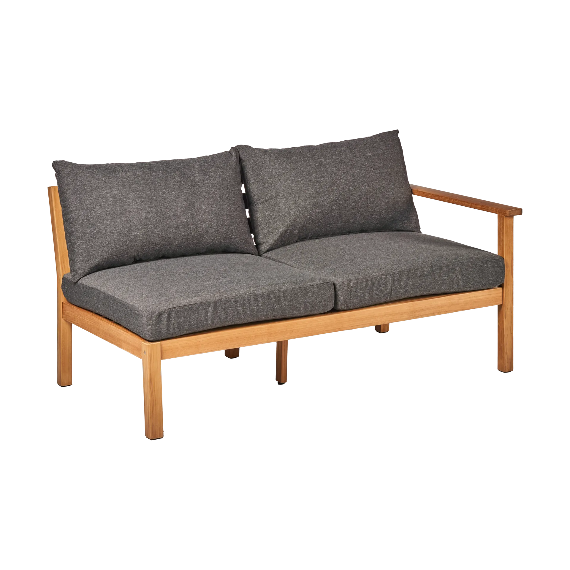 Módulo de sofá 2 plazas izquierda Stockaryd teak/dark grey 1898