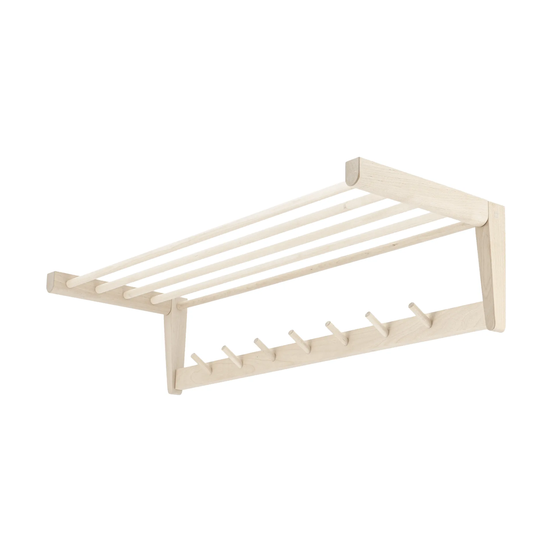 Perchero de pared Bäckebo , Abedul, 7 ganchos 1898