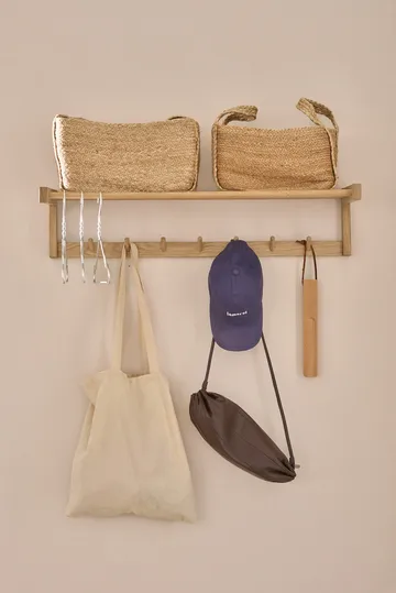 Perchero de pared Bäckebo  - Roble, 7 ganchos - 1898