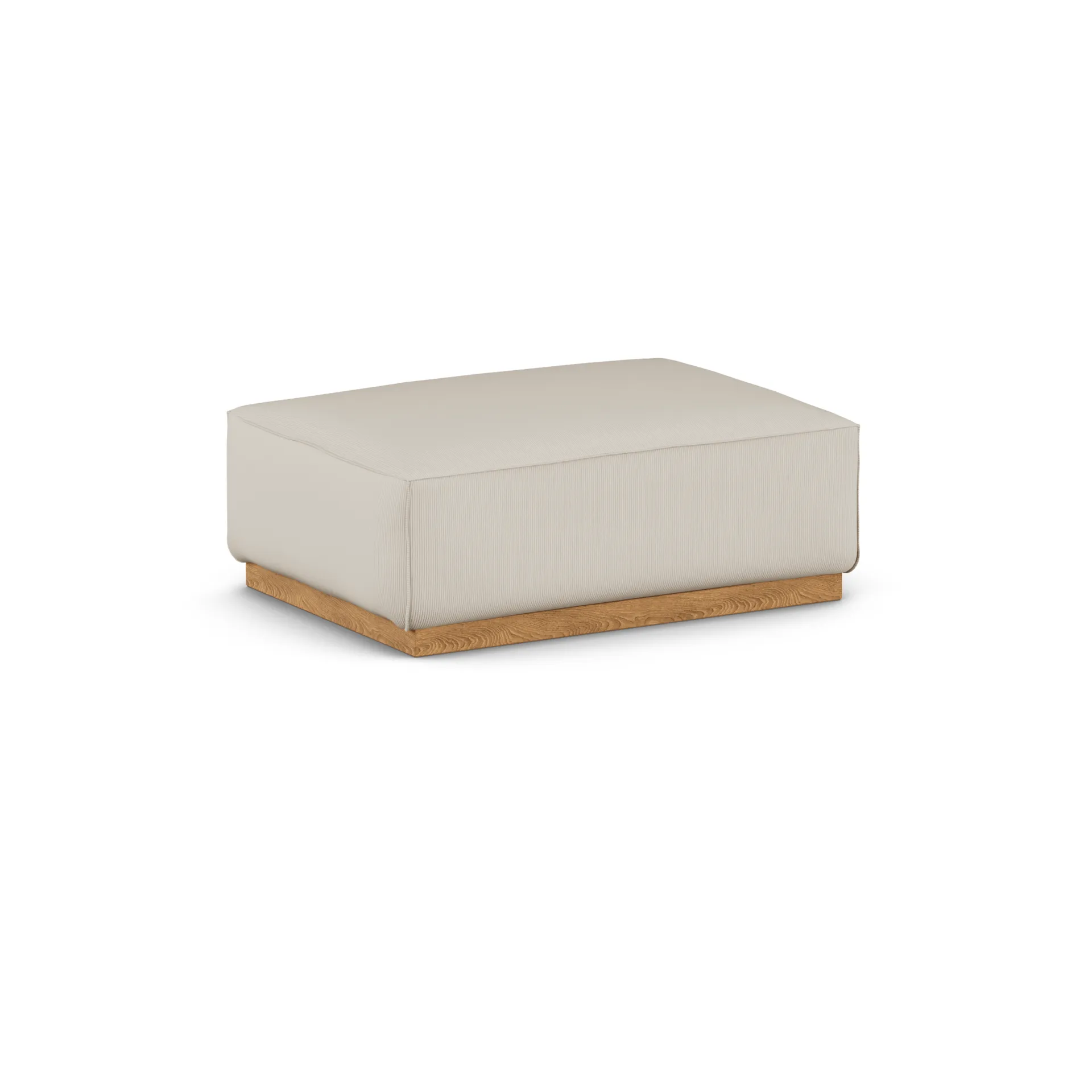 Reposapiés Bergsdal, Jump beige 1956-Fresno teñido en roble 1898