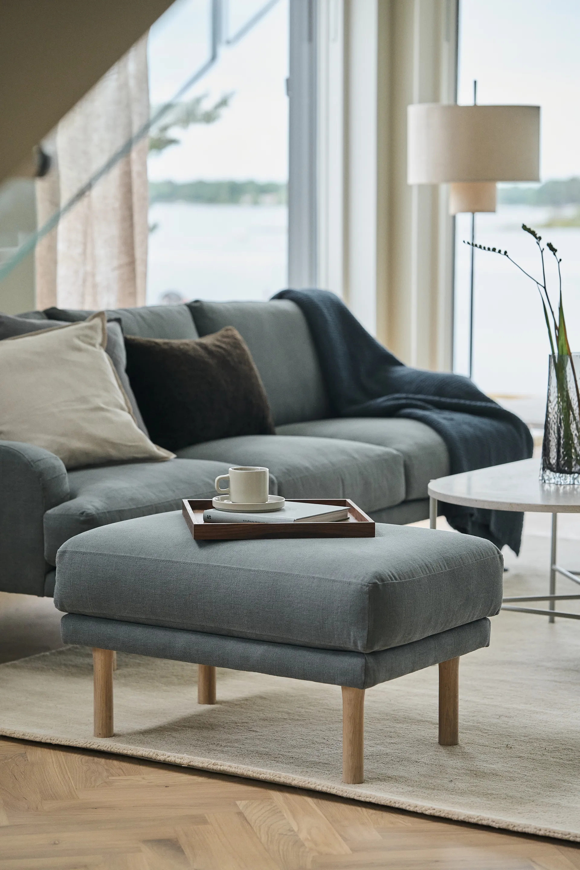 Reposapiés Lidnäs, Caleido gris oscuro 1898