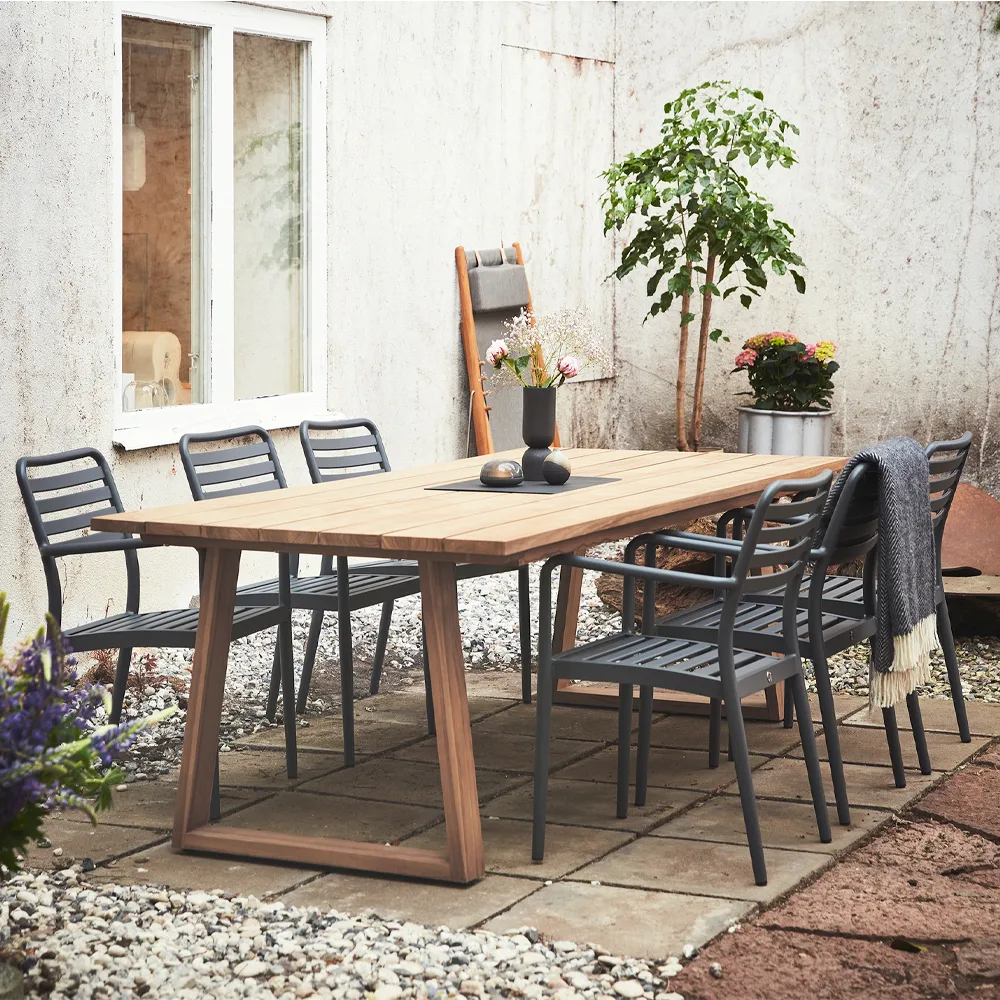 Silla con reposabrazos Messina, Anthracite 1898