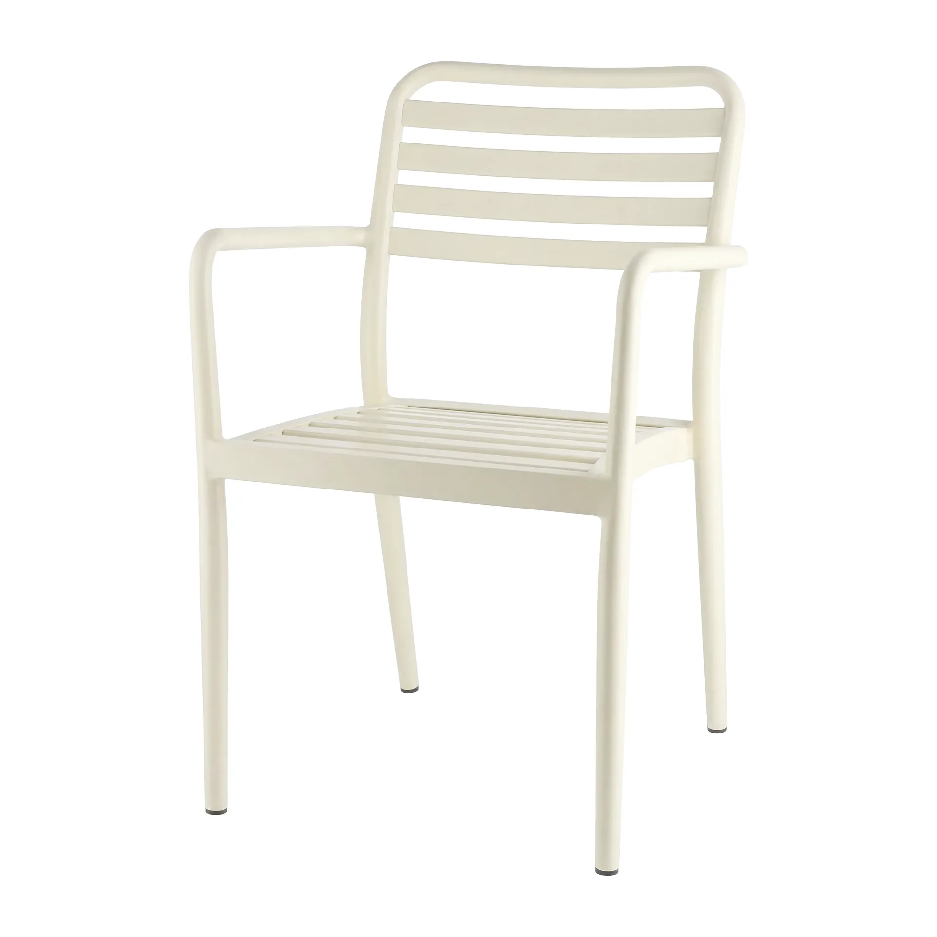 Silla con reposabrazos Messina, Blanco roto 1898