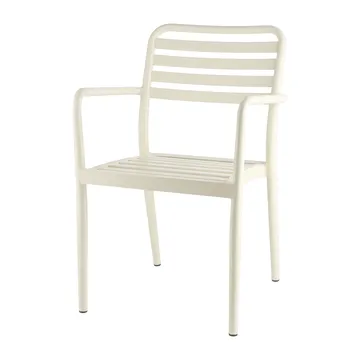 Silla con reposabrazos Messina - Blanco roto - 1898