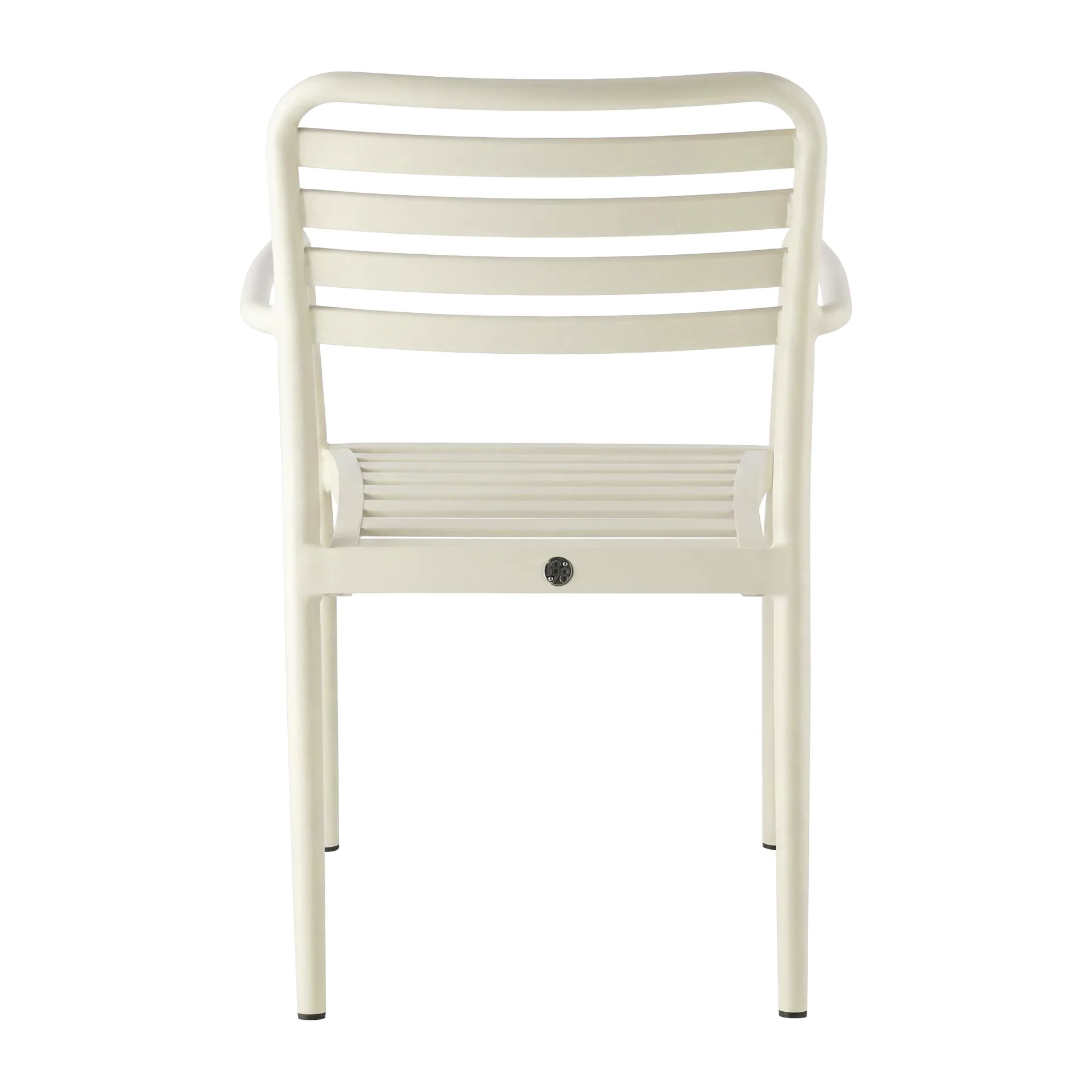Silla con reposabrazos Messina, Blanco roto 1898